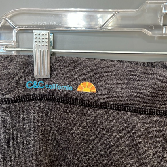 NWT{C&C California}Sz M 2 Pc Blk Heather Loungewear - Picture 10 of 13